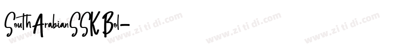 SouthArabianSSK Bol字体转换